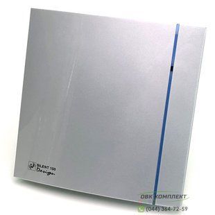 Вентилятор Soler&Palau Silent-100 CHZ Silver Design 3C с гигростатом и таймером 5210603600 фото