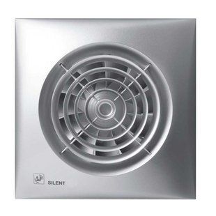 Вентилятор Soler&Palau Silent-100 CRZ Silver с таймером 5210416300 фото
