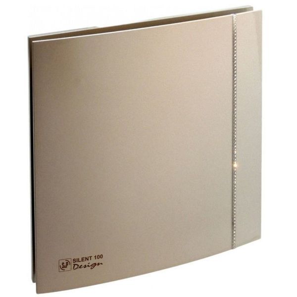 Вентилятор Soler&Palau Silent-100 CZ Champagne Design Swarovski 5210622500 фото