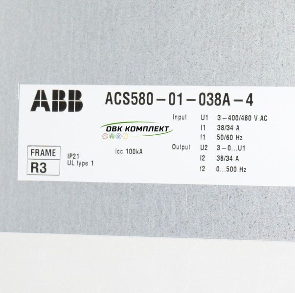 Частотный преобразователь ABB ACS580 18,5 кВт 3-фаз. ACS580-01-038A-4 фото