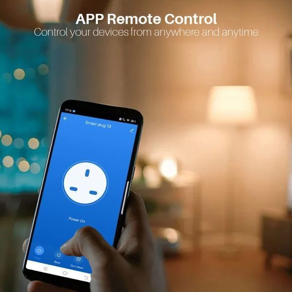 SMART Wi-Fi Розетка з лічильником енергоспоживання 20А (4200Вт) sm-30291 фото