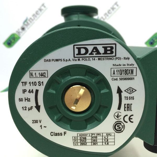 Циркуляционный насос DAB A110/180 XM B02284 фото