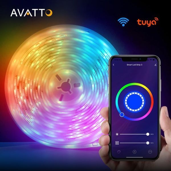 SMART Wi-Fi RGB LED лента SMD 5050 Tuya с пультом sv-30472 фото