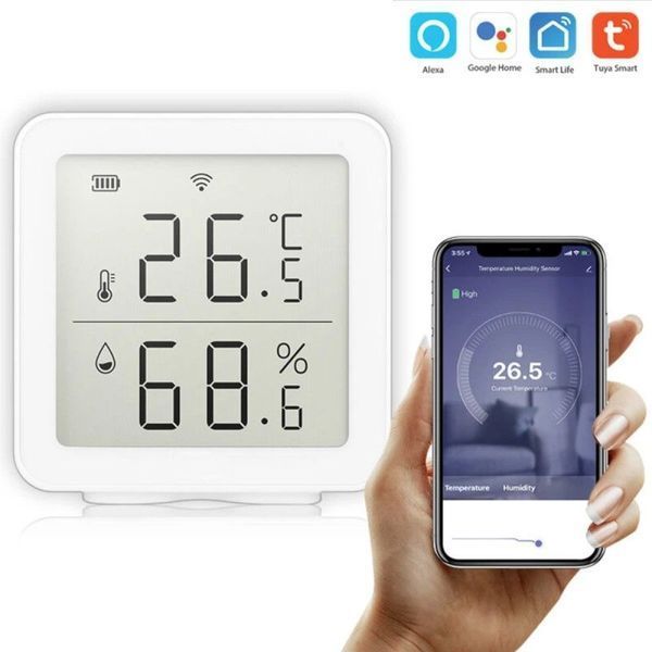 SMART Wi-Fi Датчик температури та вологості re-30015 фото