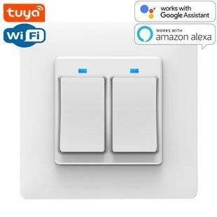 SMART Wi-Fi Выключатель 2-х клавишный sm-30018 фото
