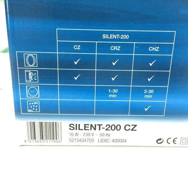 Вытяжной вентилятор Soler&Palau SILENT-200 CZ 5210424700 фото