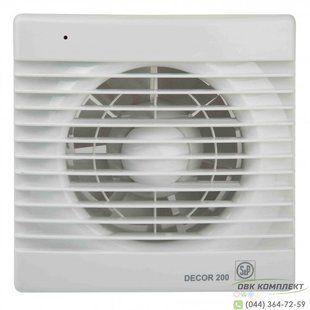 Вытяжной вентилятор Soler&Palau DECOR-200 CZ 5210101100 фото