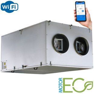 ВЕНТС ВУТ 2000 ПБВ EC А21 DTV - приточно-вытяжная установка с рекуператором и Wi-Fi 0688257222 фото
