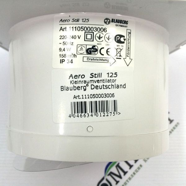 Вентилятор BLAUBERG Aero Still 125 0687880294 фото