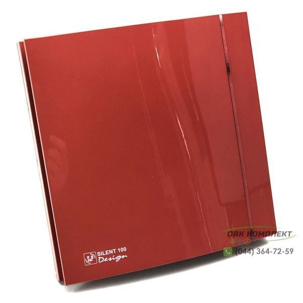 Вентилятор Soler&Palau Silent-100 CZ Red Design 4C 5210611800 фото