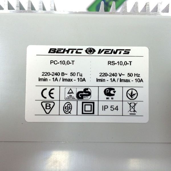 Регулятор швидкості ВЕНТС РС-10,0-Т 0687890515 фото