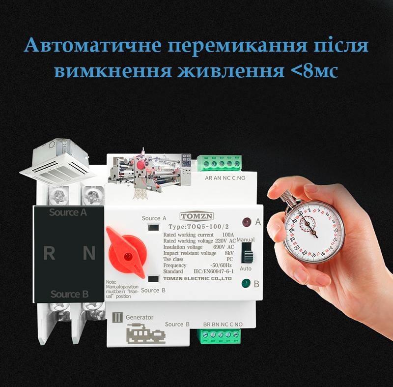 Швидкість перемикання АВР