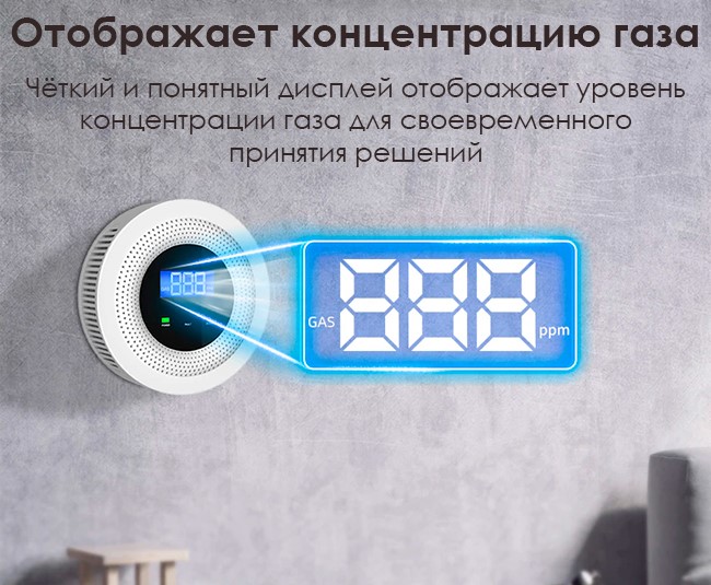 Уровень газа на экране