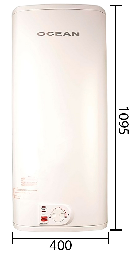 Розміри водонагрівача OCEAN PRO 1/2.5 кВт 100л