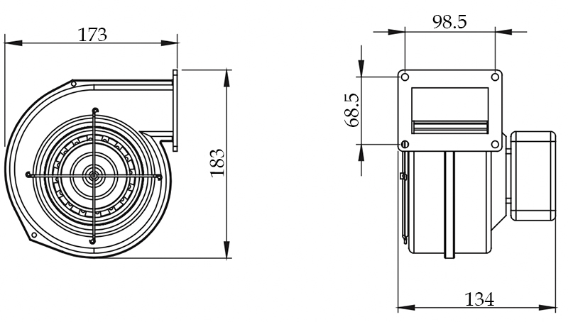 Габаритные размеры KalVent KSS 120 60