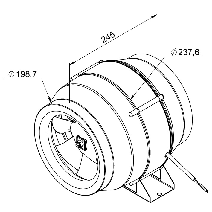Габаритные размеры Ruck EL 200L E2 01