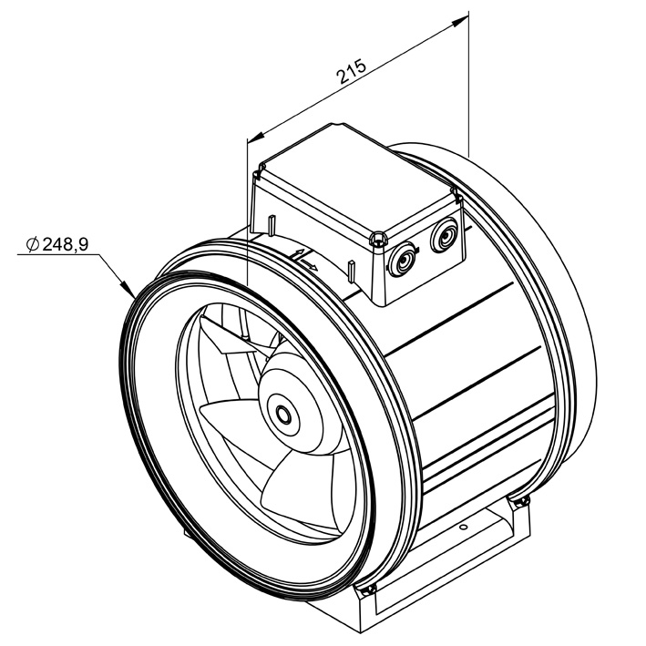 Габаритные размеры RUCK EM 250 EC 01
