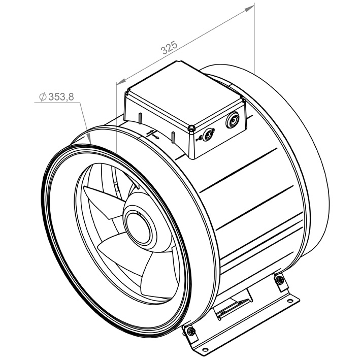 Габаритные размеры RUCK EM 355 EC 01