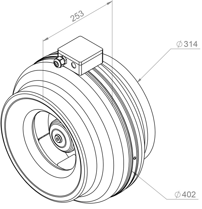 Габаритные размеры Ruck RS 315 EC