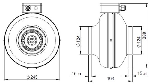 Габаритные размеры Ruck RS 125