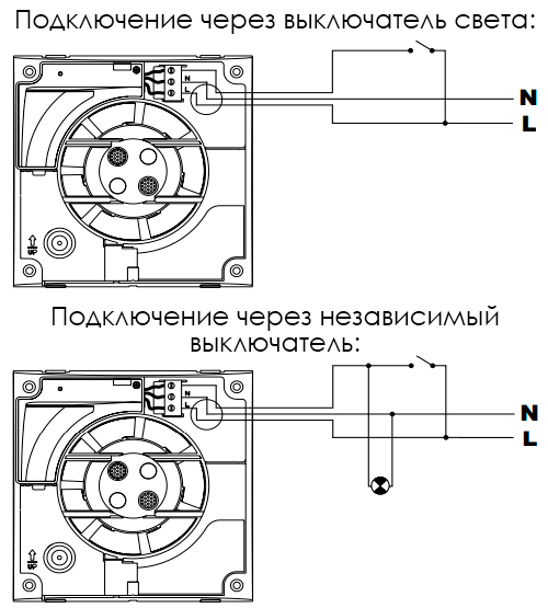 Подключение Soler&Palau DECOR-200 CR