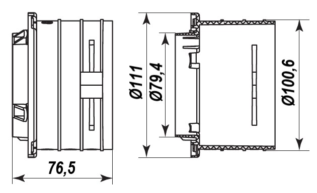 Габаритні розміри FlexiVent 0290