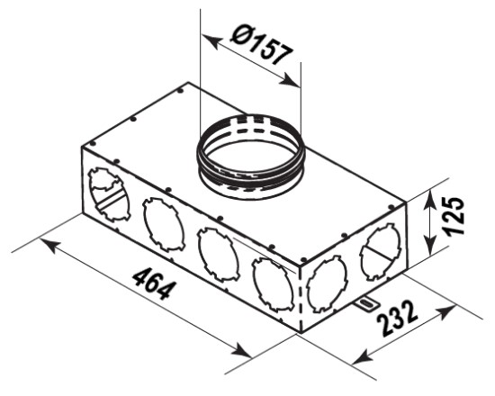 Габаритные размеры FlexiVent 1001160/90х8