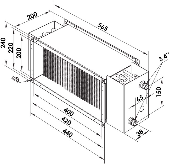 Размеры ВЕНТС НКВ 400x200-4