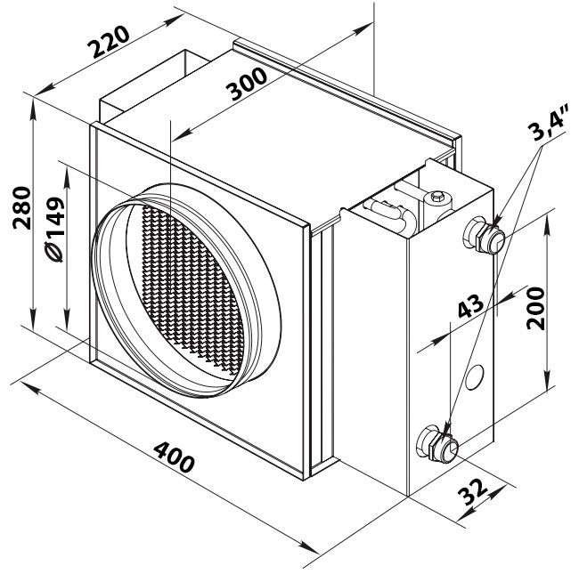 Размеры ВЕНТС НКВ 150-2