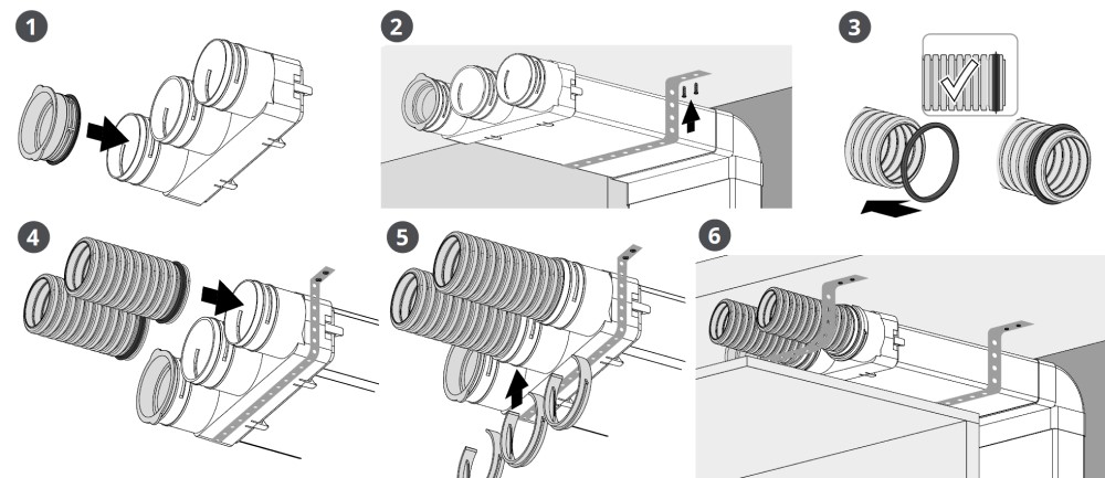 Інструкція монтажу FlexiVent 060175/204x60
