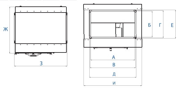 Габаритные размеры вентилятора