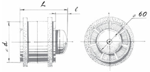 Габаритные размеры осевого вентилятора Blauberg Tubo