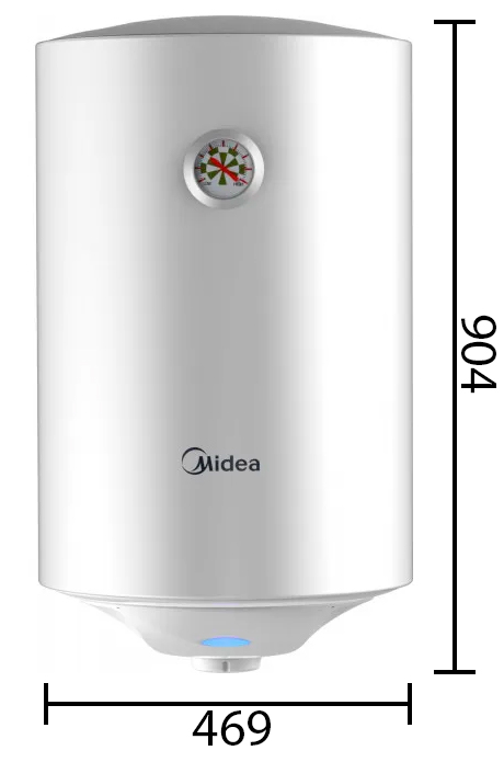 Размеры водонагревателя Midea D100-15F6(D)