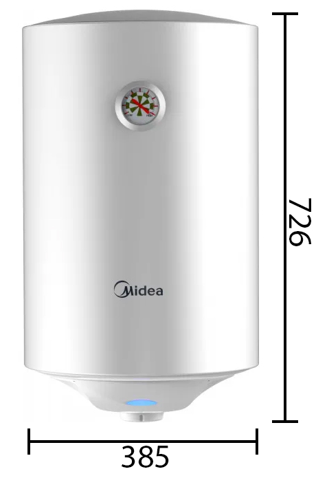 Размеры водонагревателя Midea D50-15F6(D)