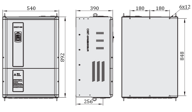 Габаритные размеры Chint NVF2G-200/PS4