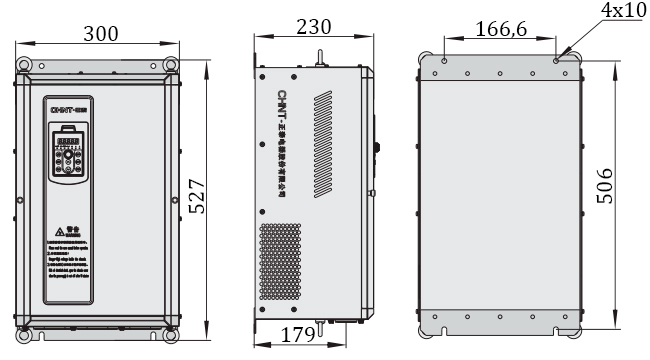 Габаритные размеры Chint NVF2G-22/TS4