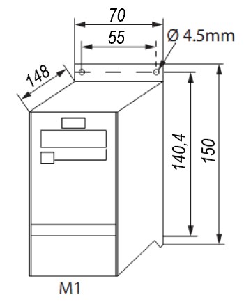 Габаритні розміри Danfoss 132F0001