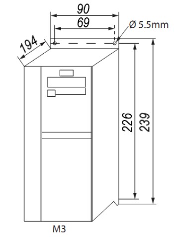 Габаритные размеры Danfoss 132F0030