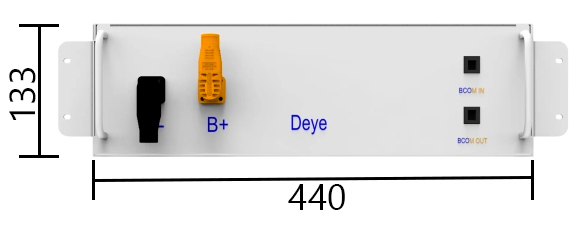 Габаритні розміри Deye BOS-GM5.1