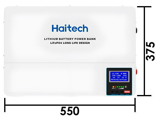 Габаритные размеры LiFePO4 Li-Wall 48V 100AH 5,12 kW/h Haitech