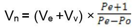Формула для обчислення потрібного об'єму бака