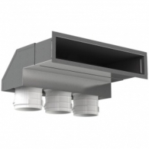 Пленум настінний FlexiVent 0833300х55/63х3 / DN63