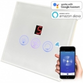 SMART Wi-Fi Регулятор оборотов вентилятора + управление светом белый