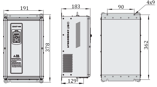 ᐉ Частотный преобразователь Chint NVF2G-11/TS4 11 кВт/3ф купить в Киеве ...
