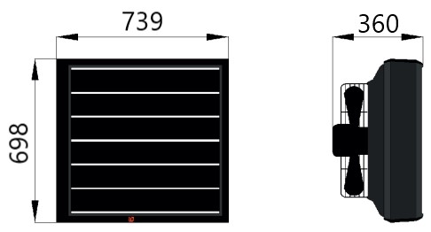 Габаритні розміри Reventon HC 80-3S