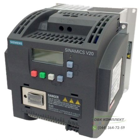 Частотний перетворювач Siemens SINAMICS V20 6SL3210-5BB15-5UV0 0,55 кВт/1 фаз.