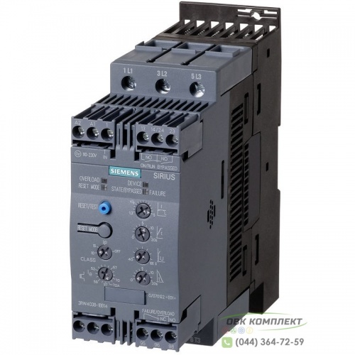 Влаштування плавного пуску Siemens Sirius 3RW40 37 кВт - 3RW4038-1BB14