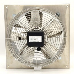 Осьовий нержавіючий вентилятор Турбовент ОВН 630В з фланцем