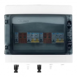 Щит захисту DC для автономних сонячних електростанцій 2 входи 2 виходи TOMZN 16A DC 600V MCB