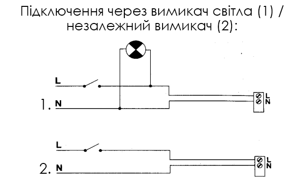 Схема підключення Soler&Palau EDM-80 N